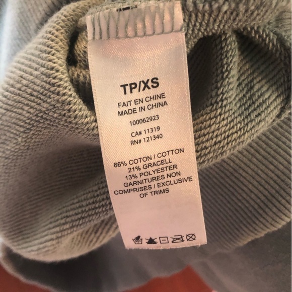 Dynamite Sage Green Cropped Sweatshirt size XS - Picture 10 of 10